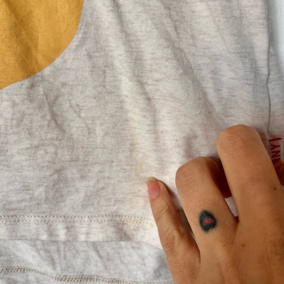 Tinycottons Kids Tank Top - Cream with Yellow Bird Design - Picture 4 of 4